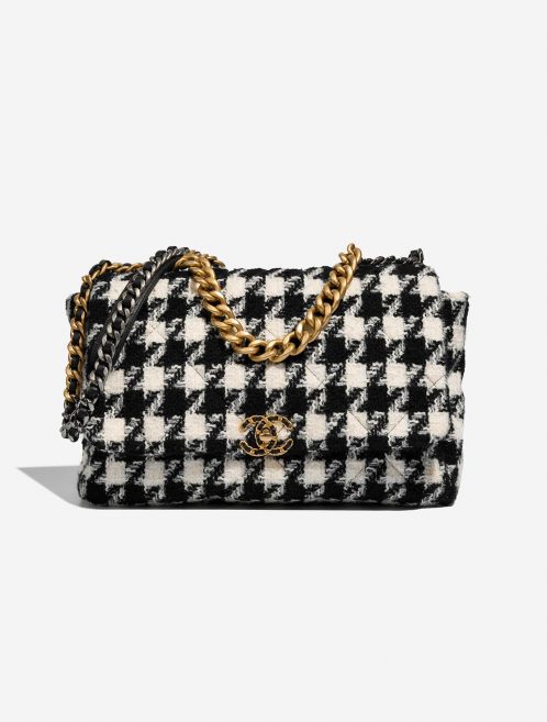 Pre-owned Chanel bag 19 Flap Bag Maxi Tweed Black / White Black, Multicolour, White | Sell your designer bag on Saclab.com