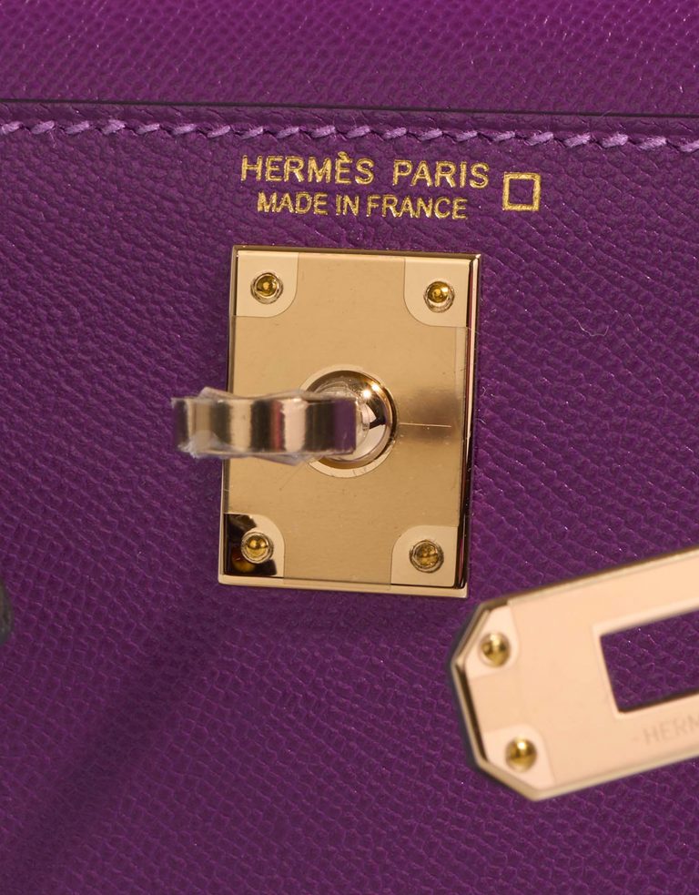 Pre-owned Hermès bag Kelly Mini Touch Alligator / Veau Madame Amethyst / Anemone Violet | Sell your designer bag on Saclab.com