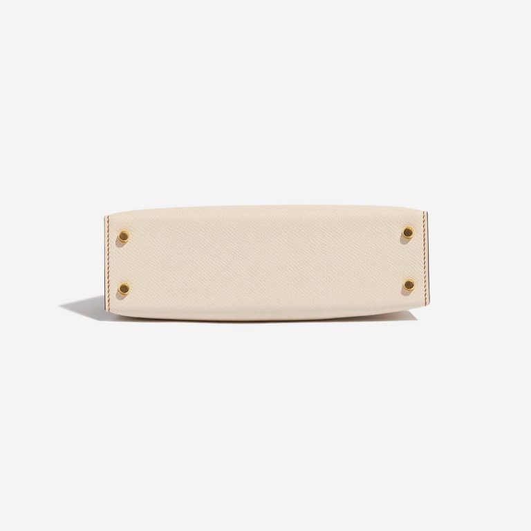 Hermès KellyHSS Mini Craie-Gold Bottom  | Sell your designer bag on Saclab.com