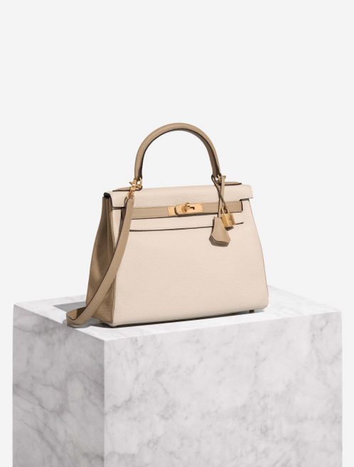 Hermès KellyHSS 28 Craie-Trench Front  | Sell your designer bag on Saclab.com