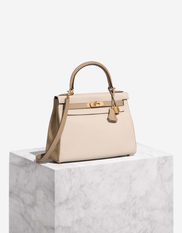 Hermès KellyHSS 28 Craie-Trench Front  | Sell your designer bag on Saclab.com