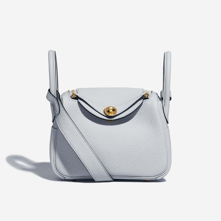 Hermès Lindy Mini BleuPale Front  | Sell your designer bag on Saclab.com