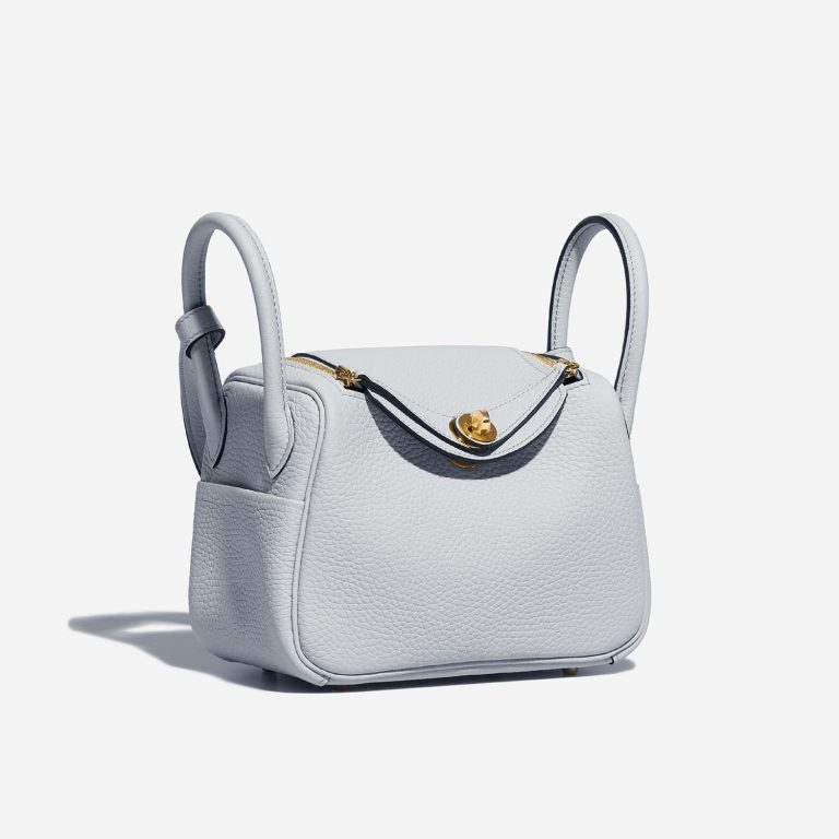 Hermès Lindy Mini BleuPale Side Front  | Sell your designer bag on Saclab.com