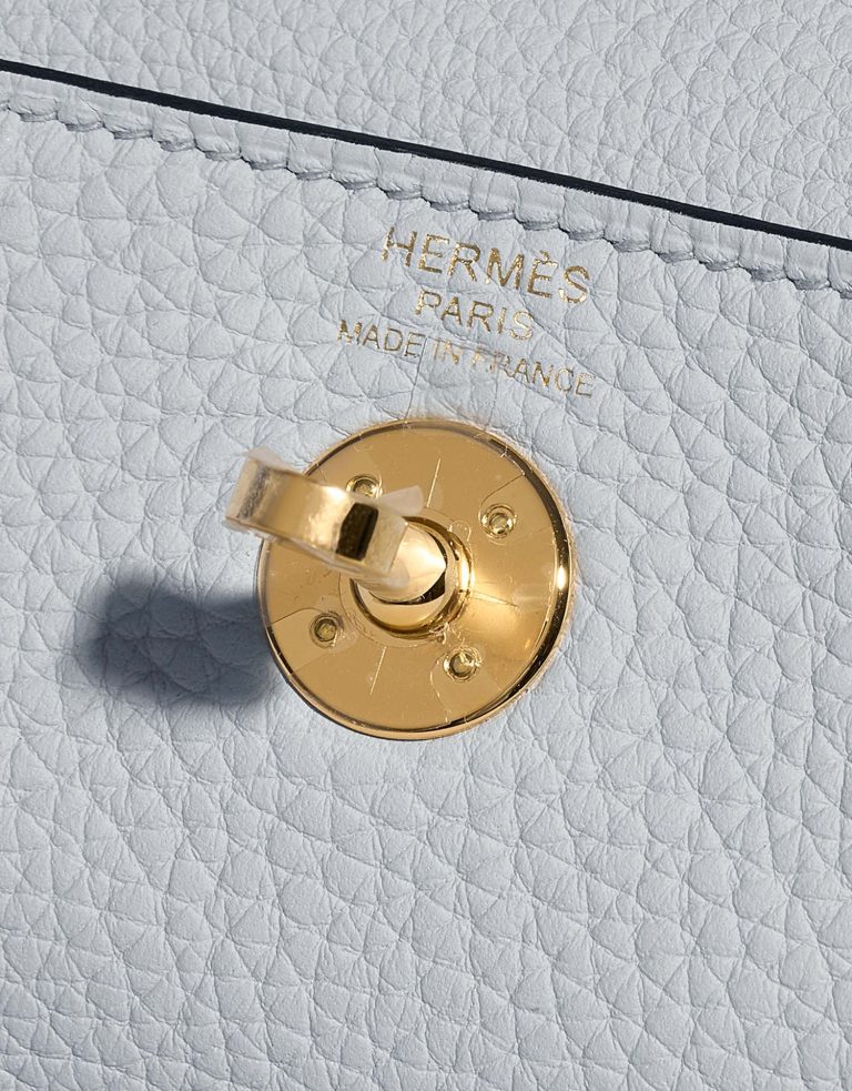 Hermès Lindy Mini BleuPale Logo  | Sell your designer bag on Saclab.com