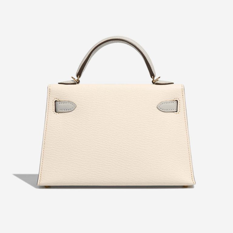 Hermès KellyHSS Mini Craie-GrisAsphalte Back  | Sell your designer bag on Saclab.com