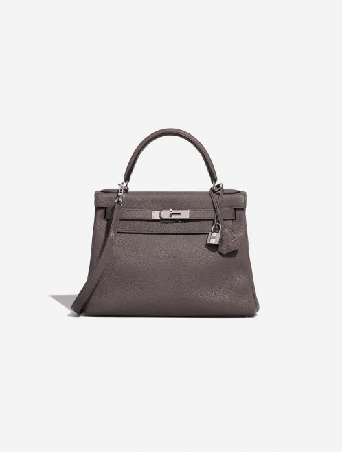Hermès Kelly 28 Etain Front  | Sell your designer bag on Saclab.com