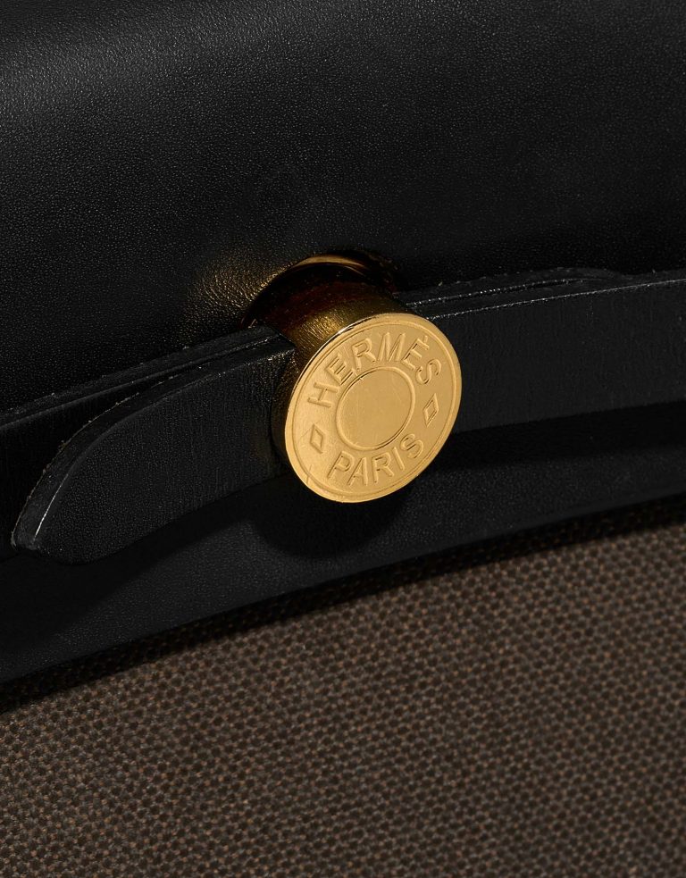 Hermès Herbag 31 Ebene-Black Closing System  | Sell your designer bag on Saclab.com