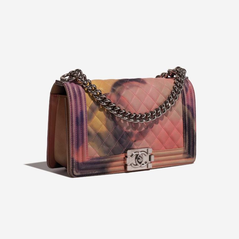 Chanel Boy OldMedium Multicolour Side Front  | Sell your designer bag on Saclab.com