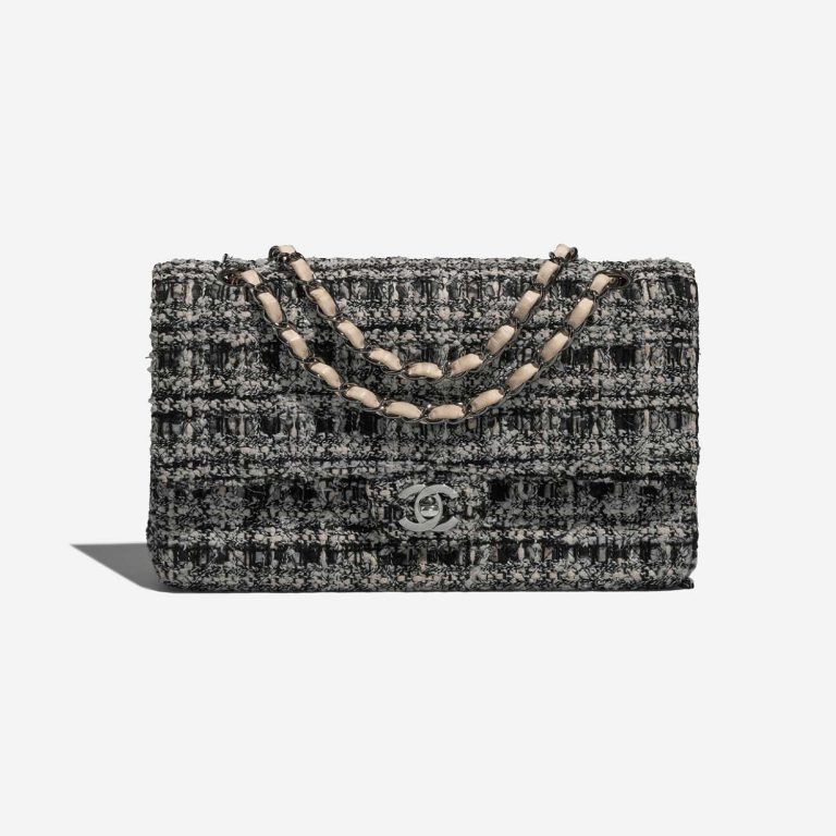 Chanel Timeless Medium Black-Beige Front  | Sell your designer bag on Saclab.com