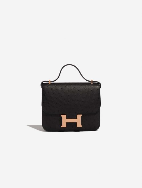 Pre-owned Hermès bag Constance 18 Ostrich Black | Sell your designer bag on Saclab.com