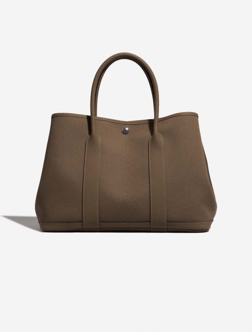 Hermès GardenParty 36 Etoupe-BeigeDeWeimar Front  | Sell your designer bag on Saclab.com