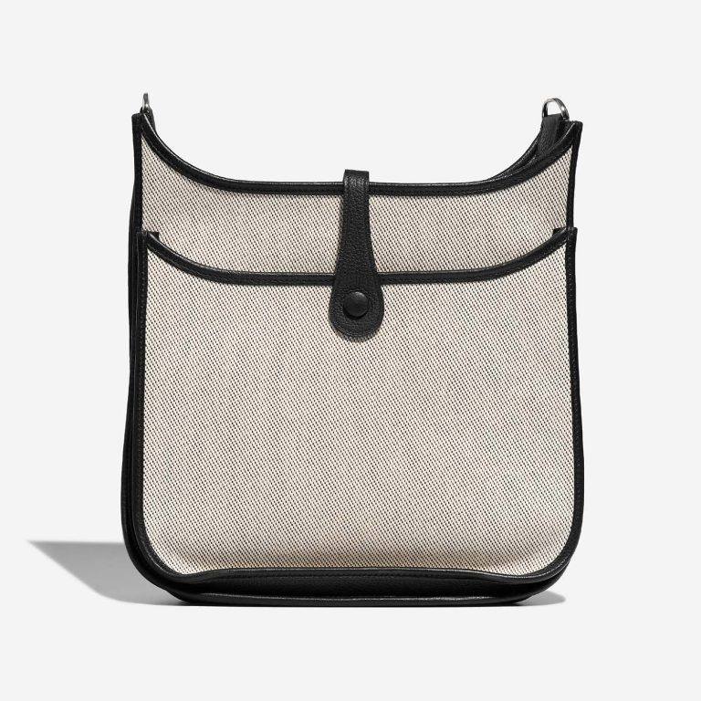 Hermès Evelyne 29 Black-Ecru Back  | Sell your designer bag on Saclab.com