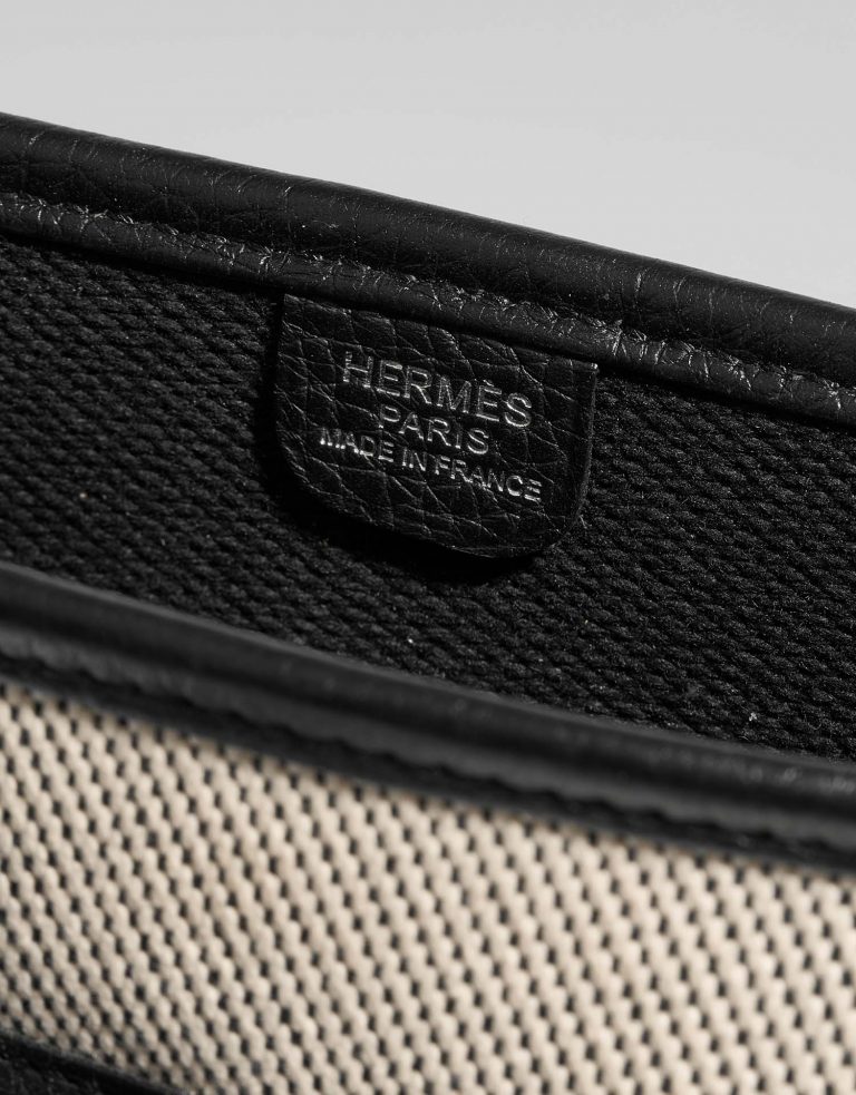 Hermès Evelyne 29 Black-Ecru Logo  | Sell your designer bag on Saclab.com