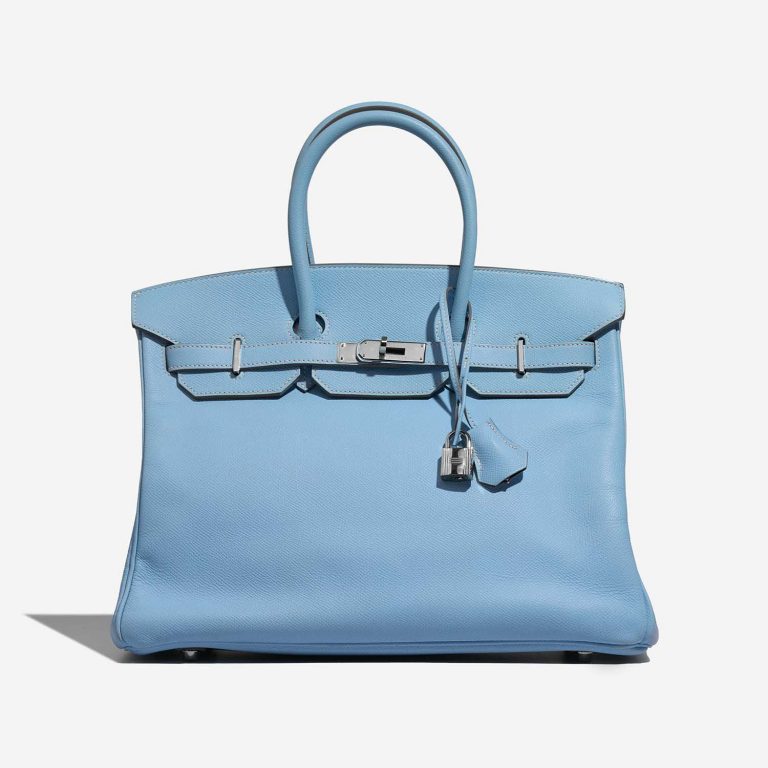Hermès Birkin 35 Celeste-Mykonos 2F S | Sell your designer bag on Saclab.com