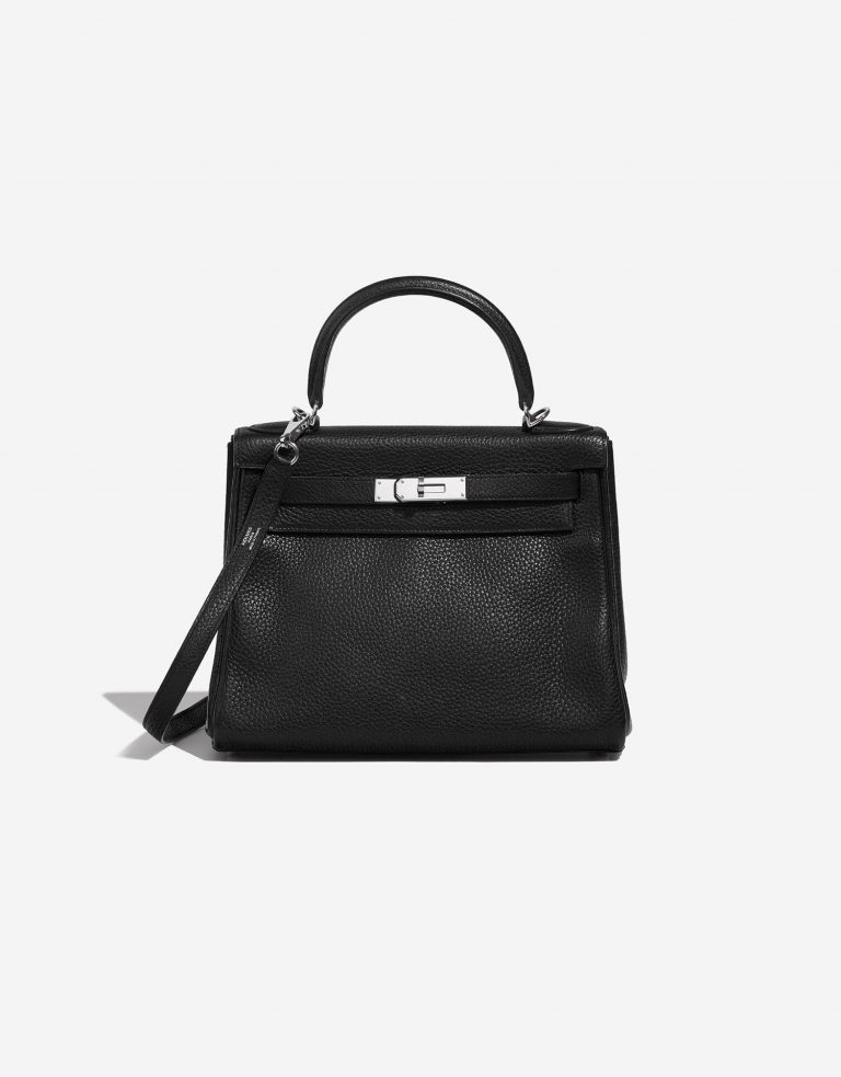 Hermès Kelly 28 Black Front  | Sell your designer bag on Saclab.com