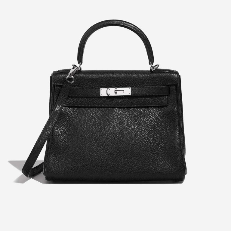 Hermès Kelly 28 Black Front  | Sell your designer bag on Saclab.com