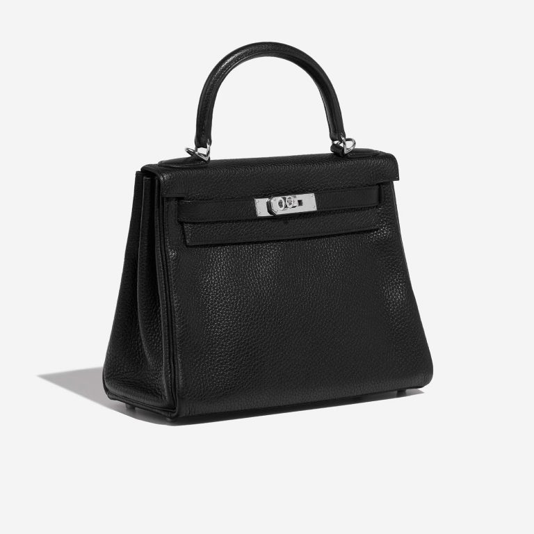 Hermès Kelly 28 Black Side Front  | Sell your designer bag on Saclab.com