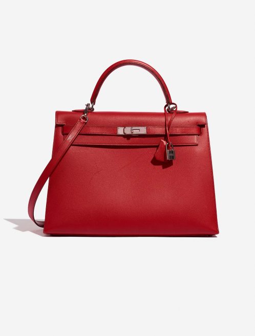 Hermès Kelly 35 RougeCasaque Front  | Sell your designer bag on Saclab.com