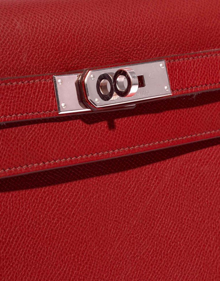 Hermès Kelly 35 RougeCasaque Closing System  | Sell your designer bag on Saclab.com