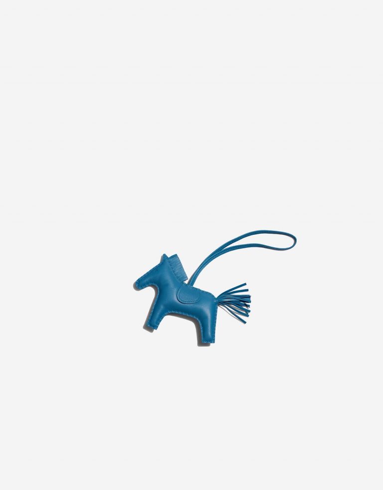 Hermès RodeoMM onesize BleuZanzibar Front  | Sell your designer bag on Saclab.com