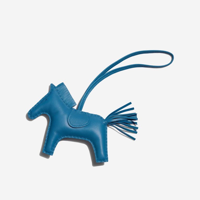 Hermès RodeoMM onesize BleuZanzibar Front  | Sell your designer bag on Saclab.com