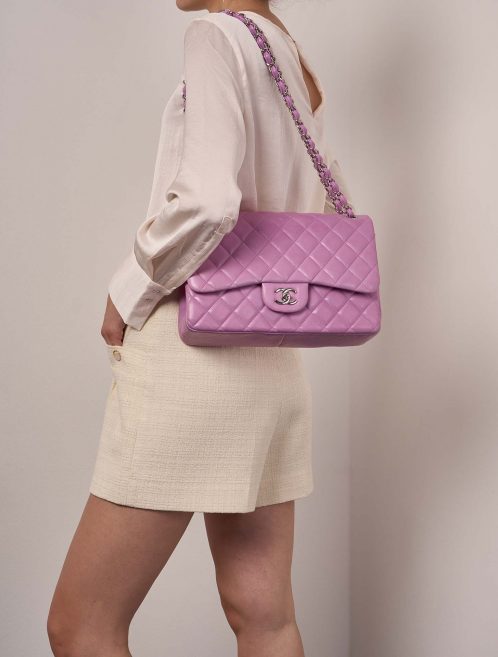 Chanel Timeless Jumbo Violet 1M | Sell your designer bag on Saclab.com