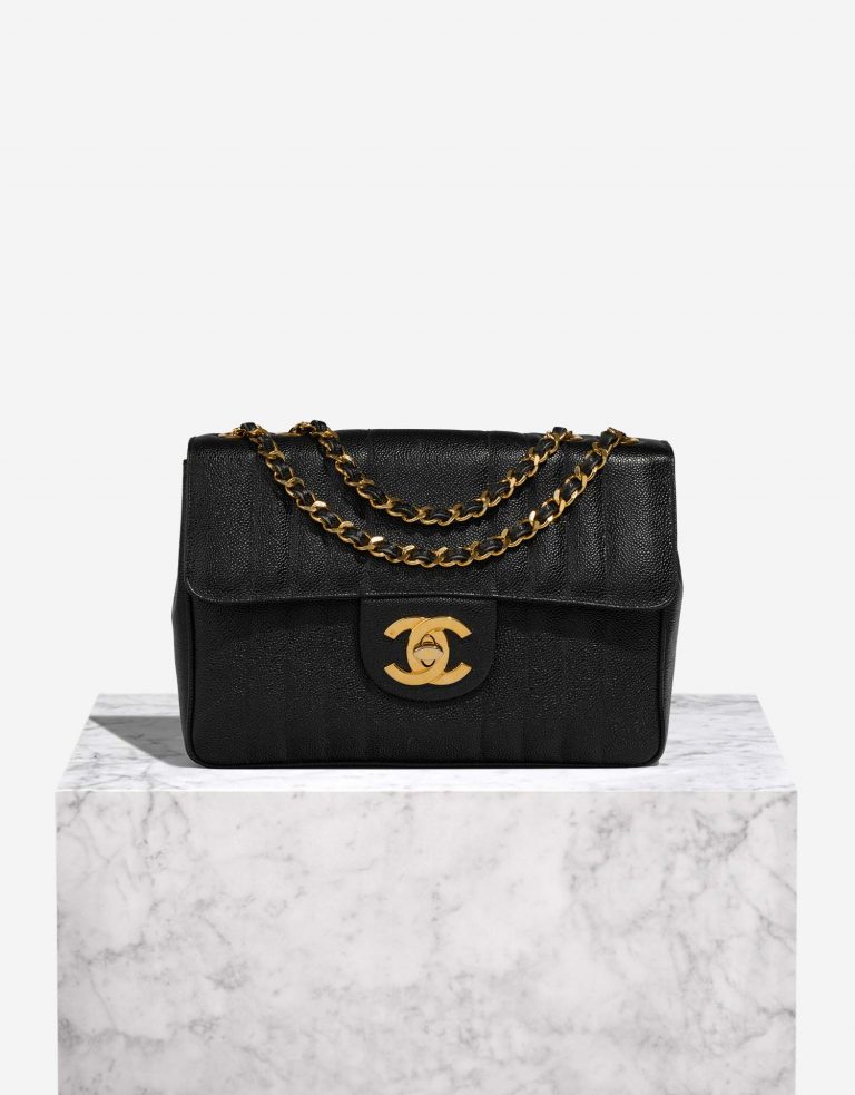 Chanel Timeless Jumbo Black Front  | Sell your designer bag on Saclab.com
