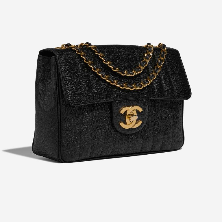 Chanel Timeless Jumbo Black Side Front  | Sell your designer bag on Saclab.com