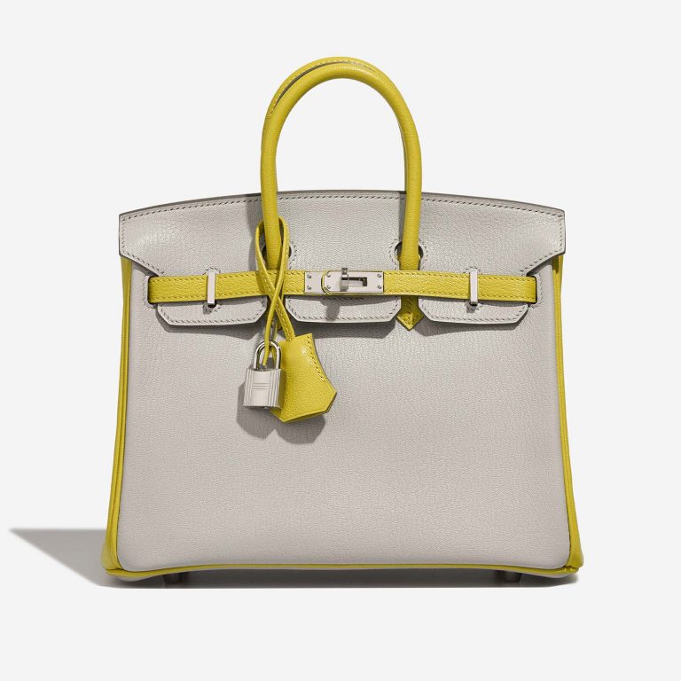 Hermès BirkinHSS 25 GrisPerle-JaunedeNaples 2F S | Sell your designer bag on Saclab.com
