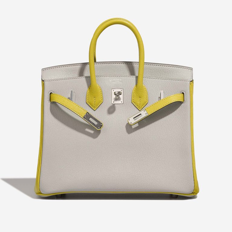 Hermès BirkinHSS 25 GrisPerle-JaunedeNaples 3FO S | Sell your designer bag on Saclab.com