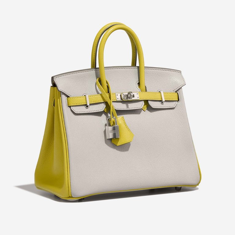 Hermès BirkinHSS 25 GrisPerle-JaunedeNaples 6SF S | Sell your designer bag on Saclab.com