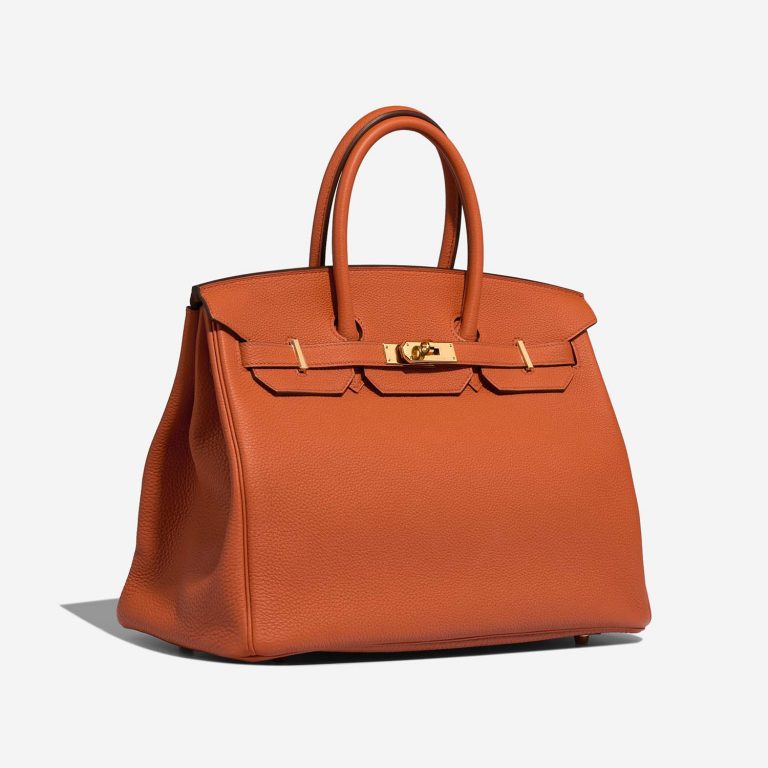 Hermès Birkin 35 TerreBattue Side Front  | Sell your designer bag on Saclab.com