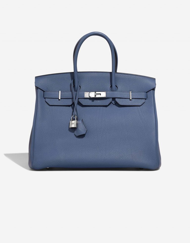 Hermès Birkin 35 BleuBrighton Front  | Sell your designer bag on Saclab.com