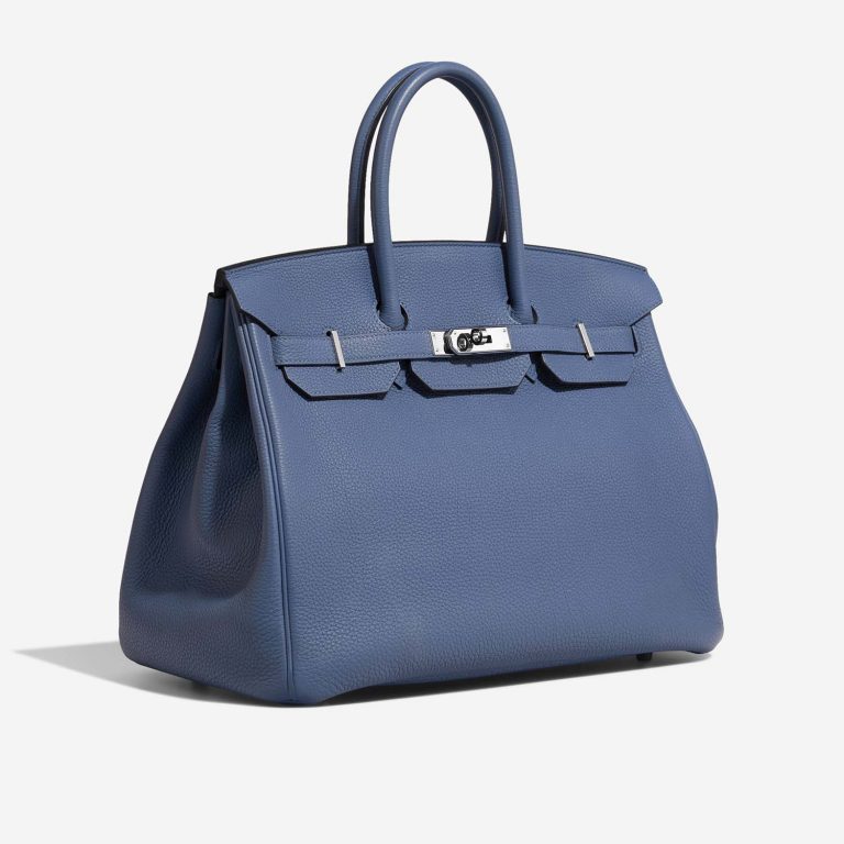 Hermès Birkin 35 BleuBrighton Side Front  | Sell your designer bag on Saclab.com