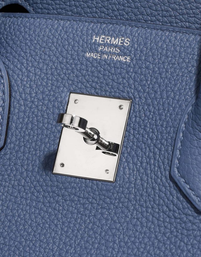 Hermès Birkin 35 BleuBrighton Logo  | Sell your designer bag on Saclab.com