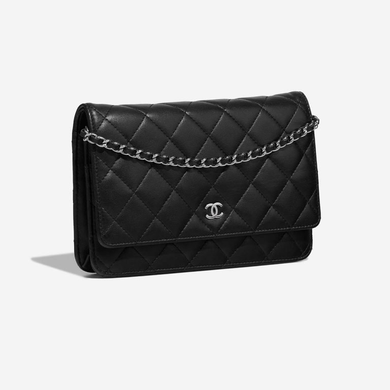 Chanel Timeless WalletOnChain Black Side Front  | Sell your designer bag on Saclab.com