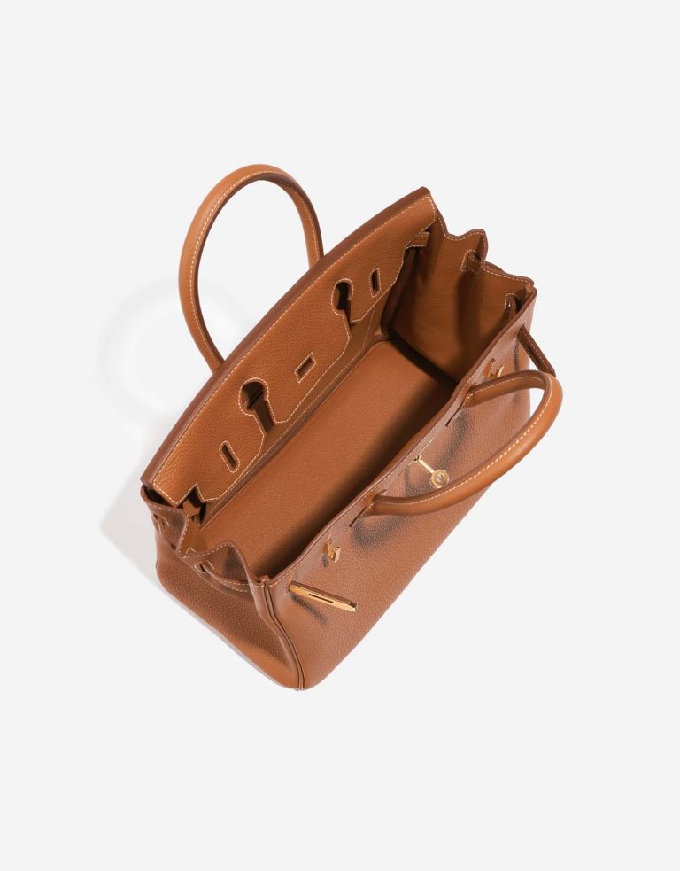 Hermès Birkin 30 Gold Inside  | Sell your designer bag on Saclab.com