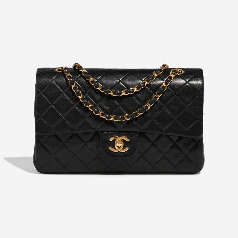 Chanel Timeless Medium Black Front  | Sell your designer bag on Saclab.com