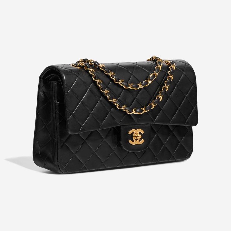 Chanel Timeless Medium Black Side Front  | Sell your designer bag on Saclab.com