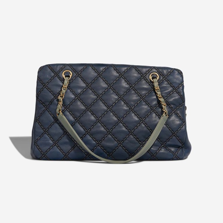 Chanel Shopping Tote Navy Back  | Sell your designer bag on Saclab.com