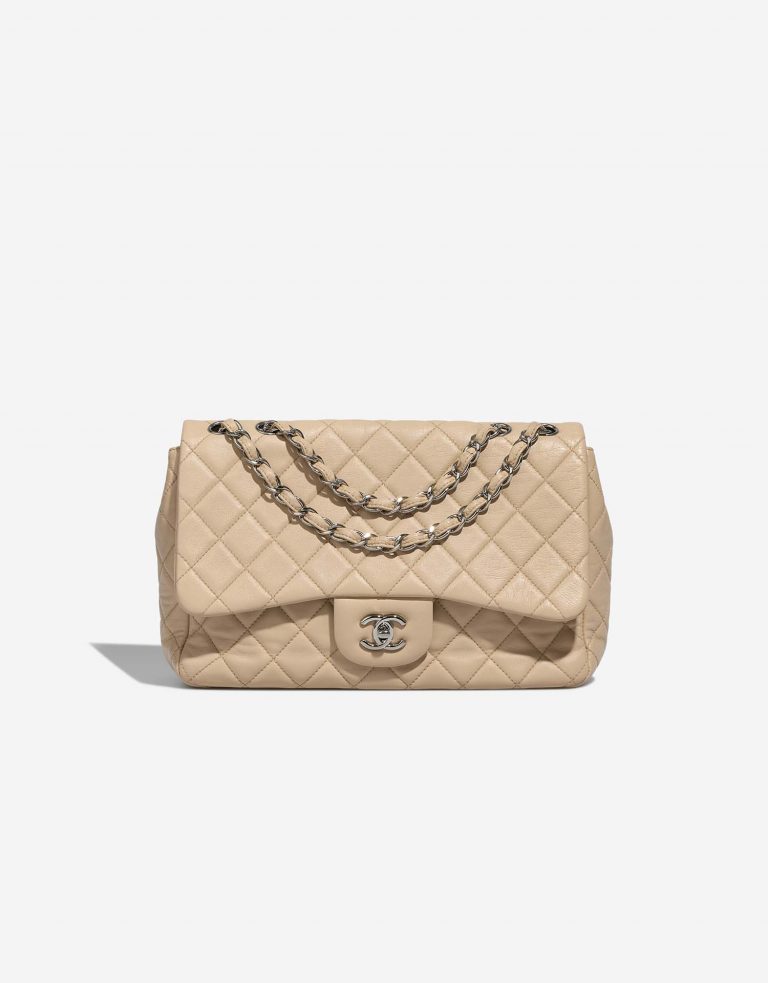 Chanel Timeless Jumbo Beige Front  | Sell your designer bag on Saclab.com