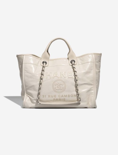 Chanel Deauville Medium White Front  | Sell your designer bag on Saclab.com