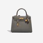Hermès Kelly 25 VertAmande Front  | Sell your designer bag on Saclab.com