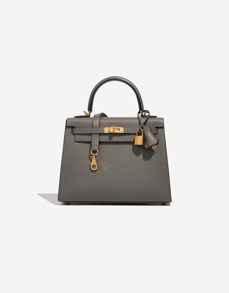 Hermès Kelly 25 VertAmande Front  | Sell your designer bag on Saclab.com