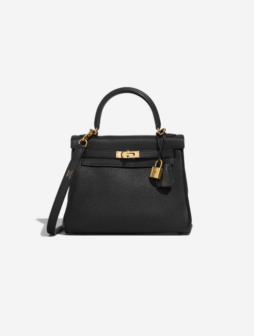 Hermès Kelly 25 Black Front  | Sell your designer bag on Saclab.com