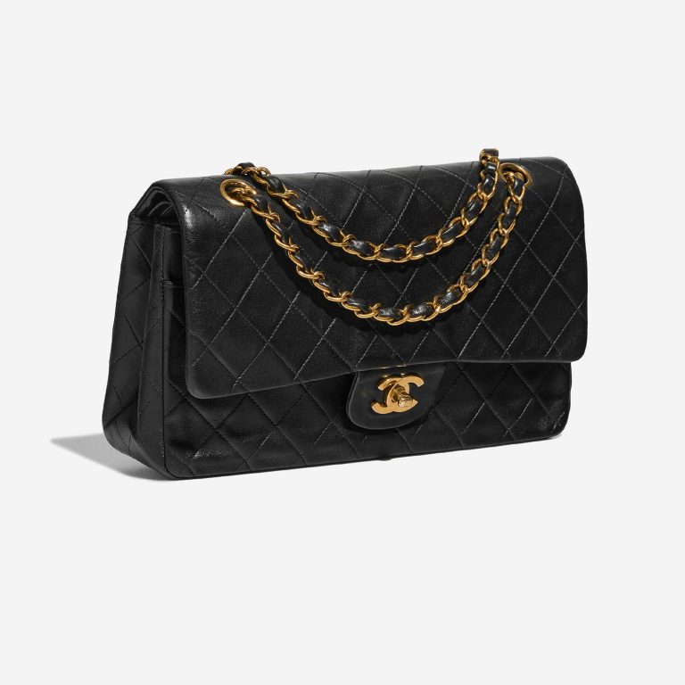 Chanel Timeless Medium Black Side Front  | Sell your designer bag on Saclab.com