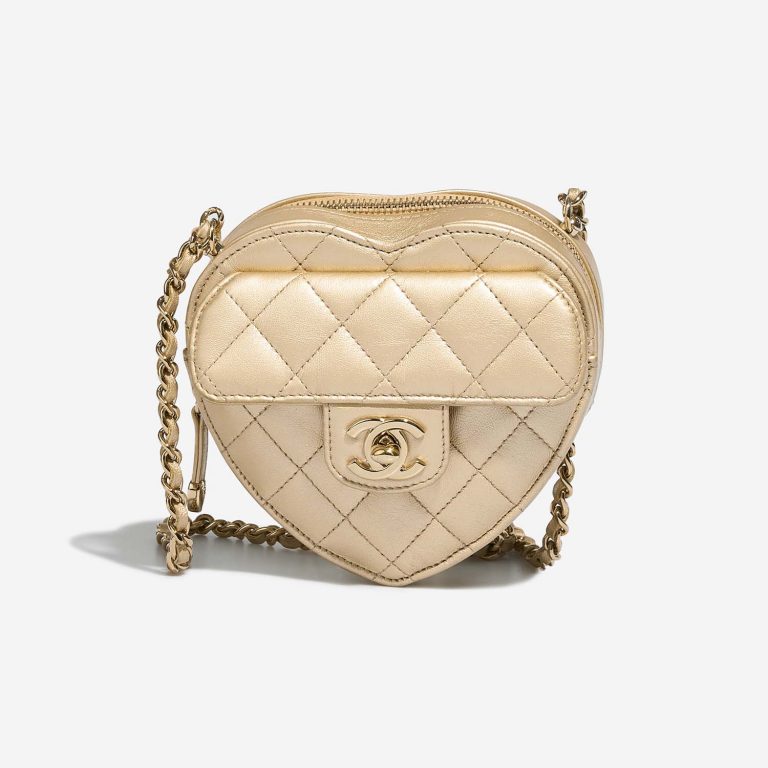 Chanel TimelessHeart Small Gold Front  | Sell your designer bag on Saclab.com