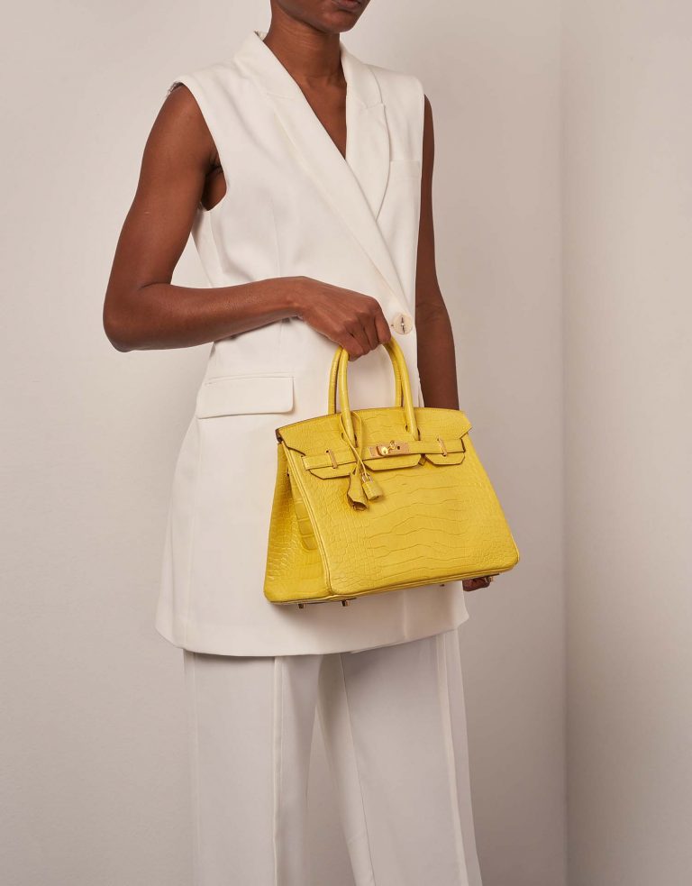 Hermès Birkin 30 Mimosa Sizes Worn | Sell your designer bag on Saclab.com