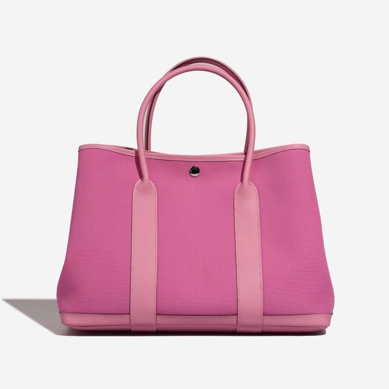 Hermès GardenParty 36 RoseBubblegum-Rubis Back  | Sell your designer bag on Saclab.com