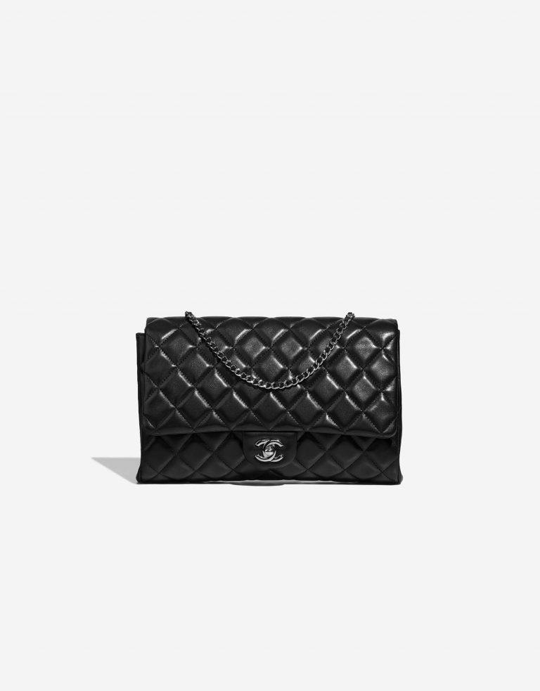 Chanel Timeless Medium Black Front  | Sell your designer bag on Saclab.com